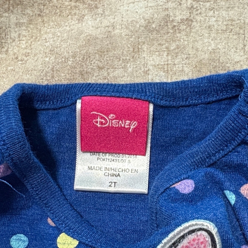 Disney Blue Dress with Minnie Mouse and Colorful Dots - Picture 2 of 3